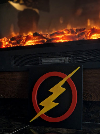 DC LEAUGE - 3D FRAME IN WOODEN ART (IRON - MAN , BAT - MAN , FLASH 30 % OFF) - MINDSTONE