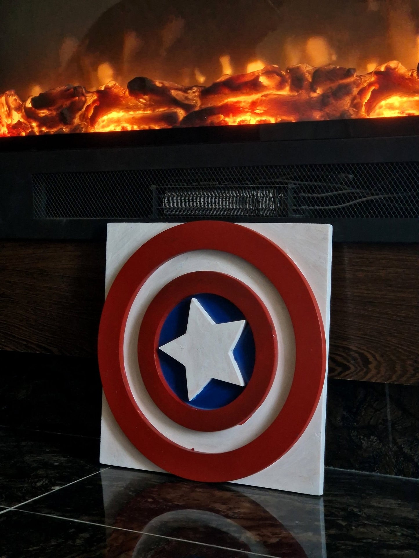 CAPTIAN AMERICA 3D FRAME IN WOODEN ART (30% OFF) - MINDSTONE
