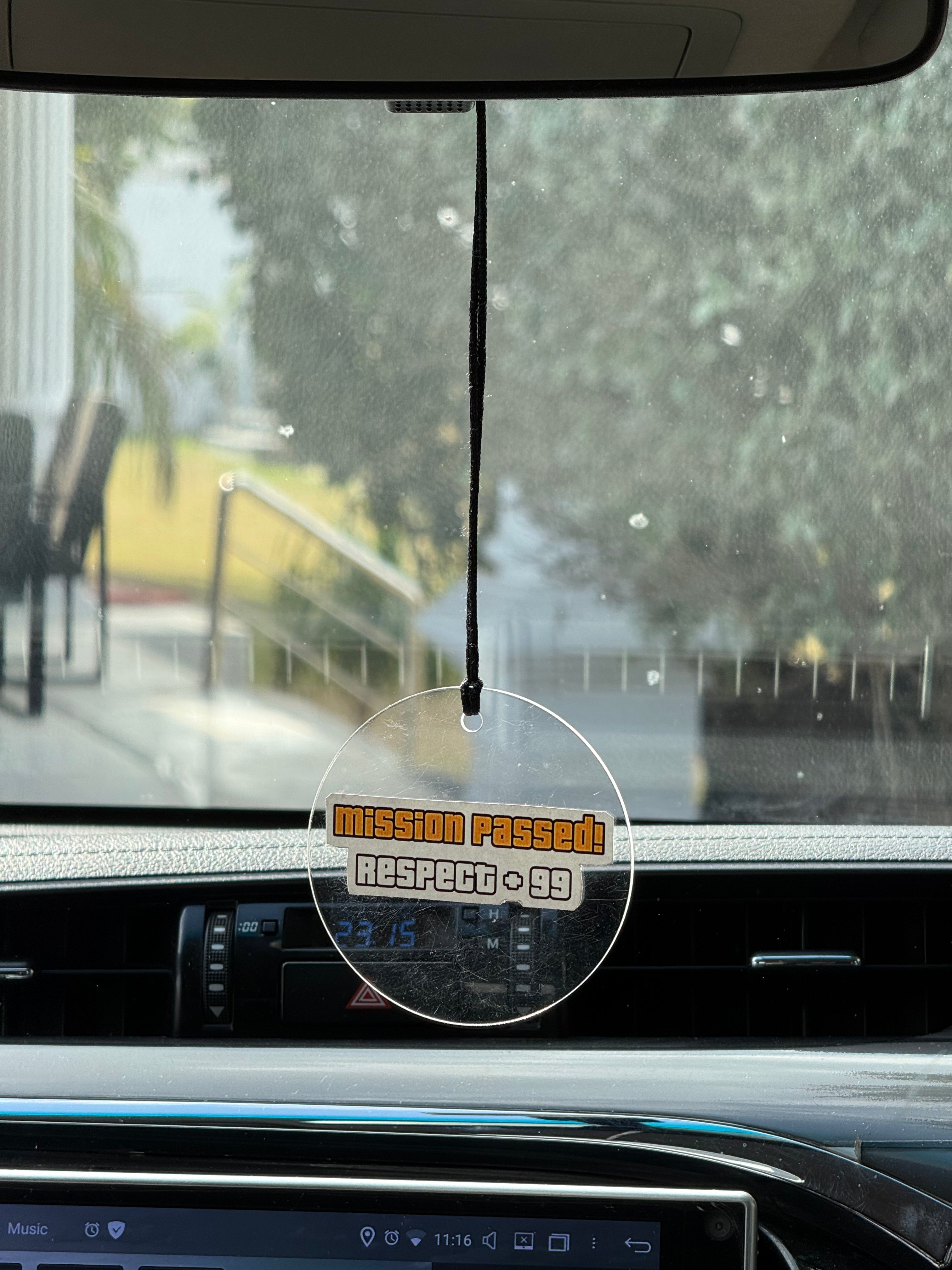 Mission passed - air freshner - car locket