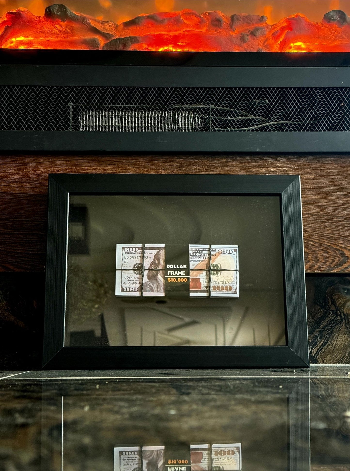 100 Dollar 3D Stacked Frame - USD (30% off) - MINDSTONE