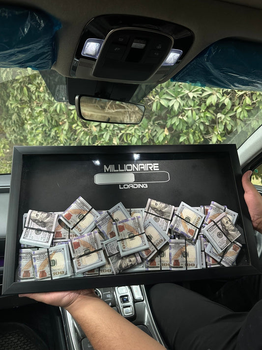 Millionare Dollars Stacked 3D Frame - USD (20 % OFF) - MINDSTONE