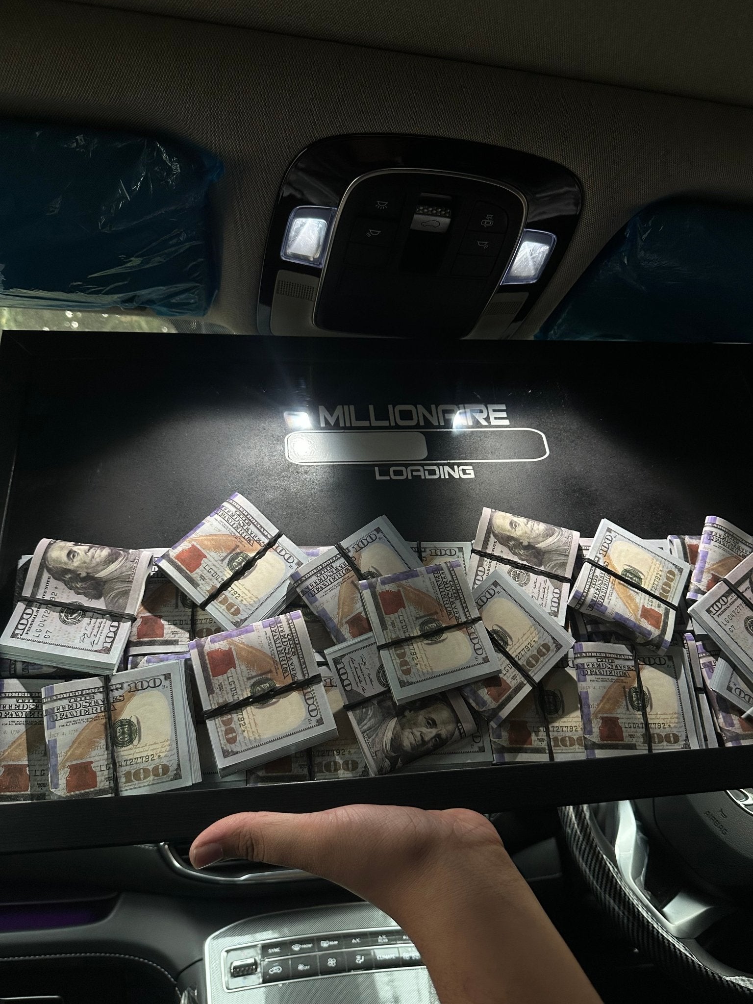 Millionare Dollars Stacked 3D Frame - USD (20 % OFF) - MINDSTONE