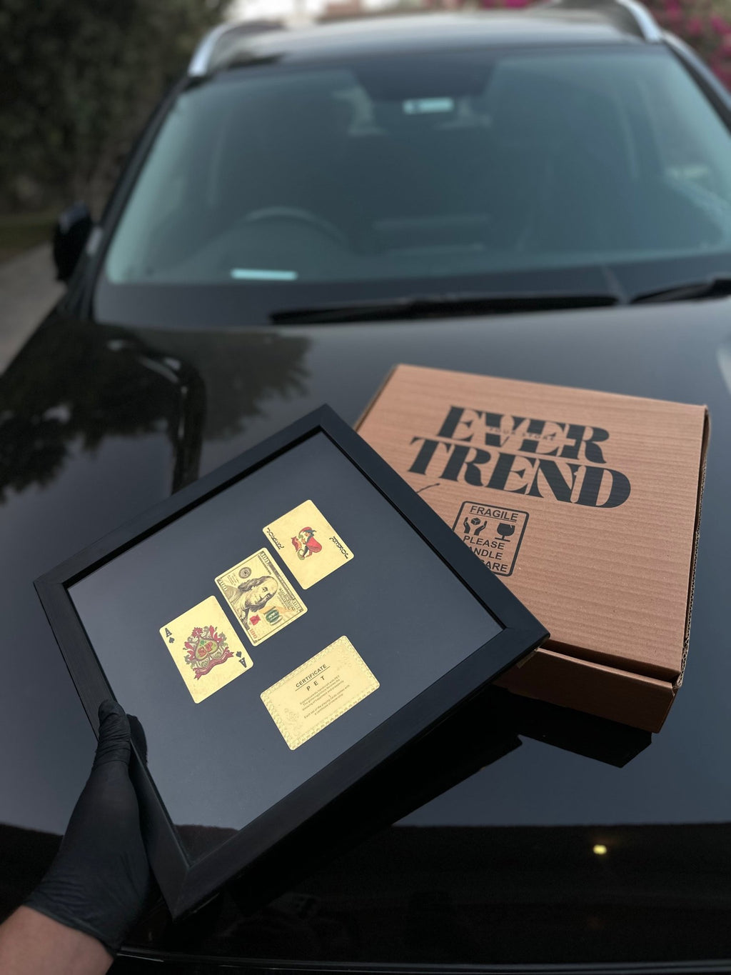 Gold Cards 3D Stacked Frame - USD (30 % OFF) - MINDSTONE