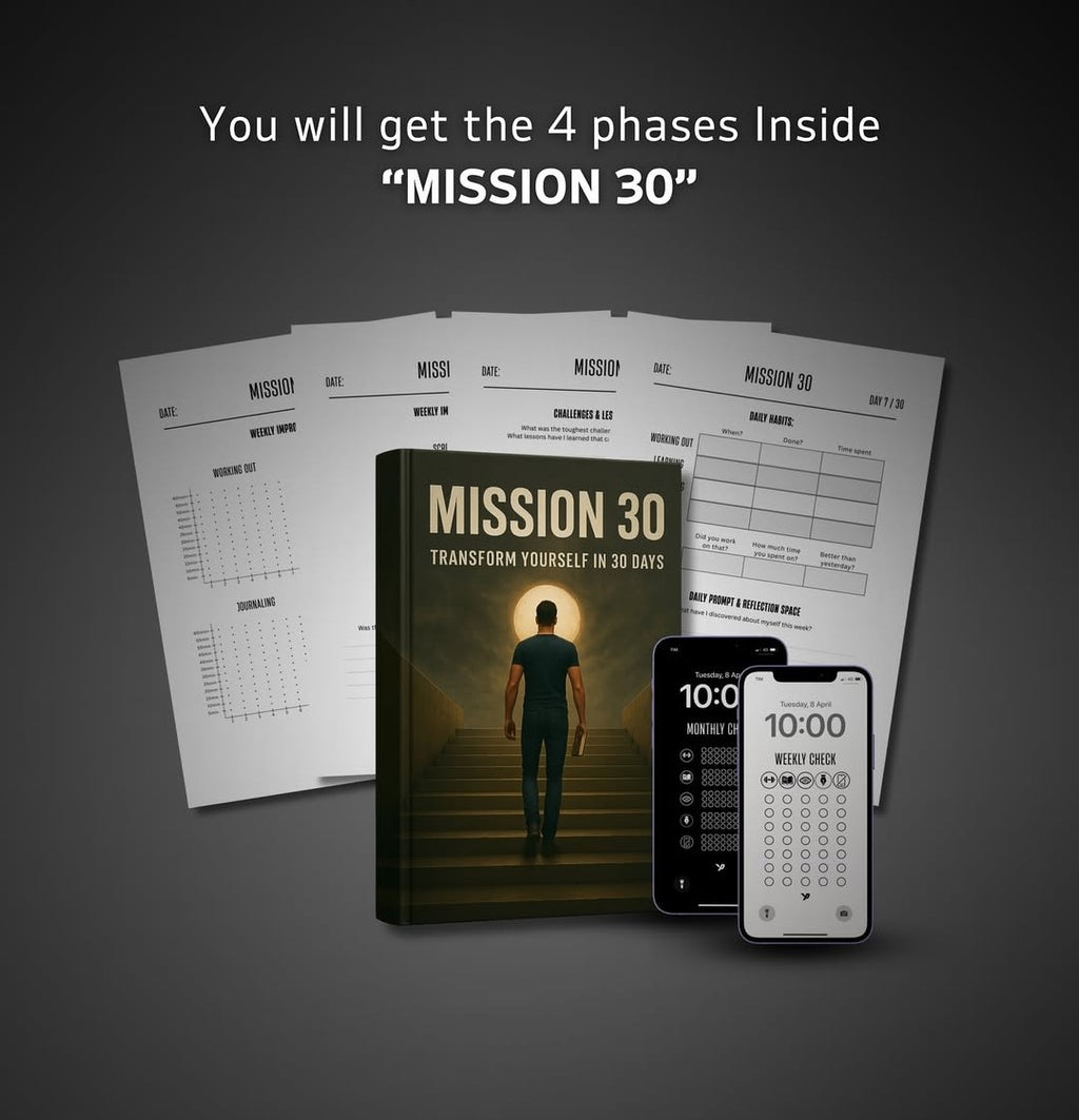 MISSION 30 - 3 Month guided system - self improvement - MINDSTONE