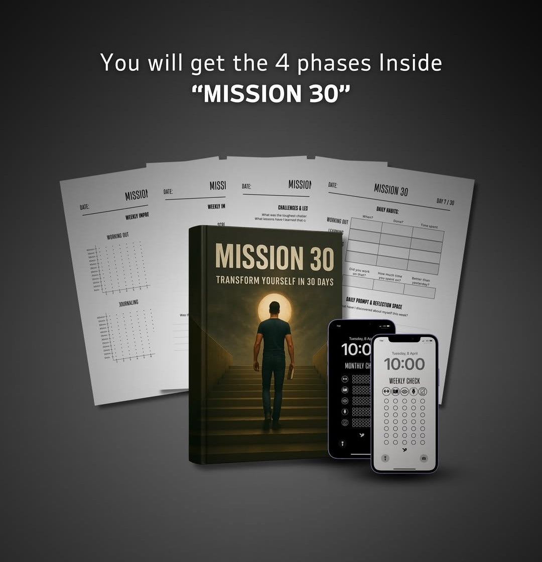 MISSION 30 - 3 Month guided system - self improvement - MINDSTONE