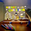 Light Up Acrylic Message Board Rewritable Message Lamp With 7 Colorful Pens - MINDSTONE